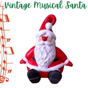 Vintage Musical Santa